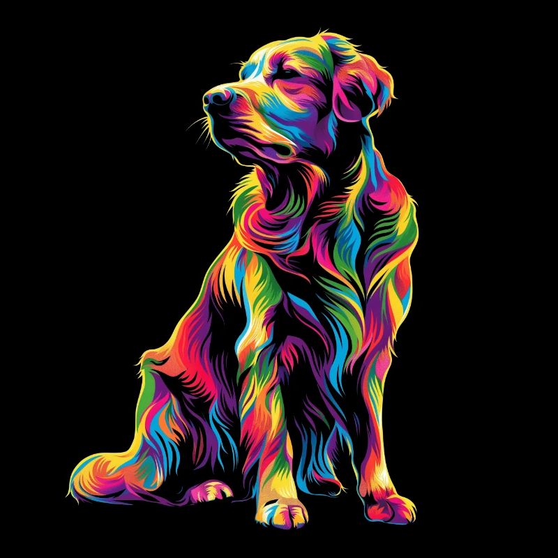 Chien retriever de la baie de Chesapeake Pop Art