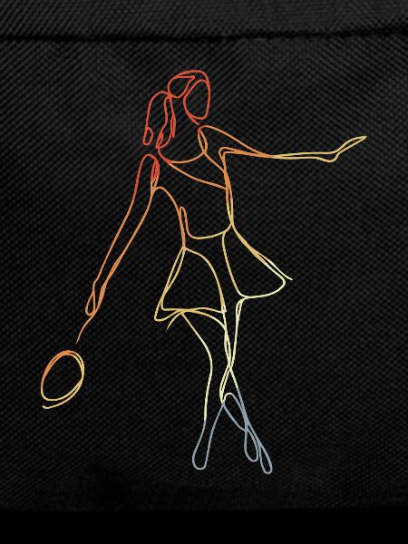 Badminton Player Sketch