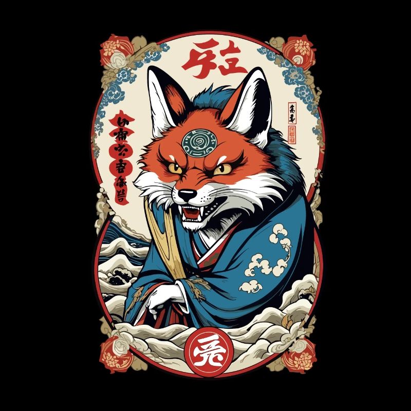 Japanese Kitsune Mask Anime Kawaii Fox Ghost