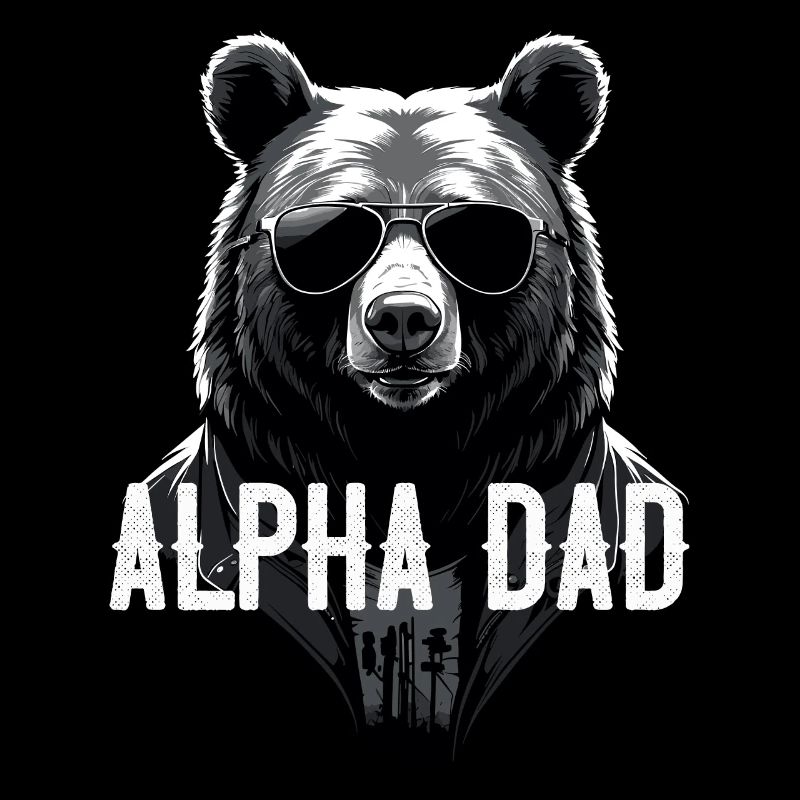 Alpha Dad Funny Bear Father Perfect Style
