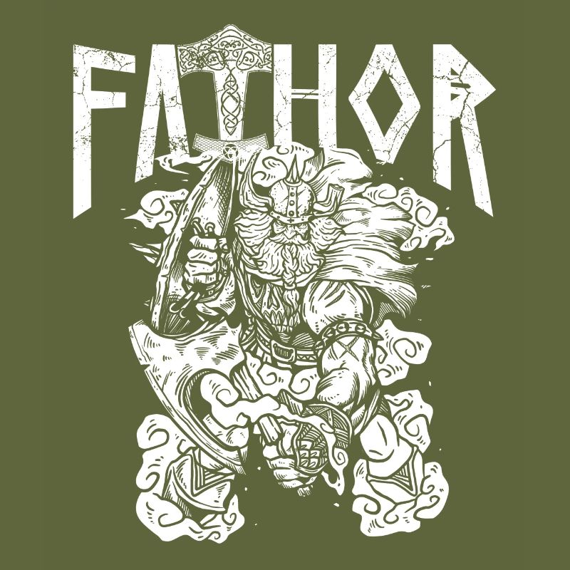 Wikinger Papa Vathor Mächtiger Krieger Vater