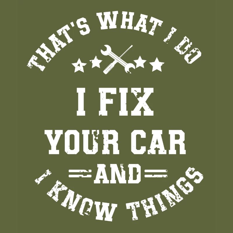 Car mechanic mechatronics technician screwdriver sayings
