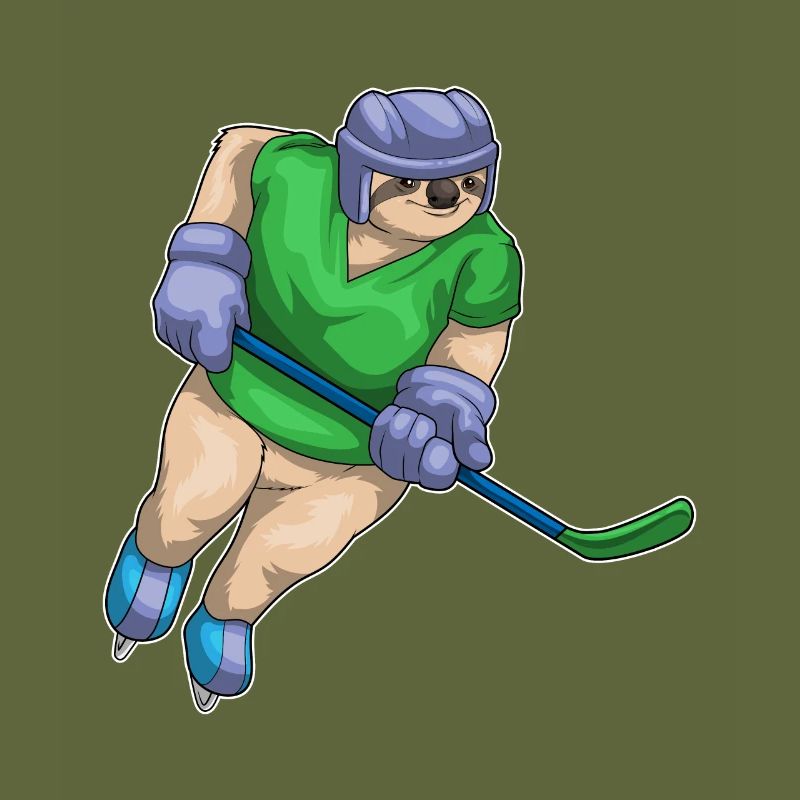 Faultier Eishockey Eishockeyschläger