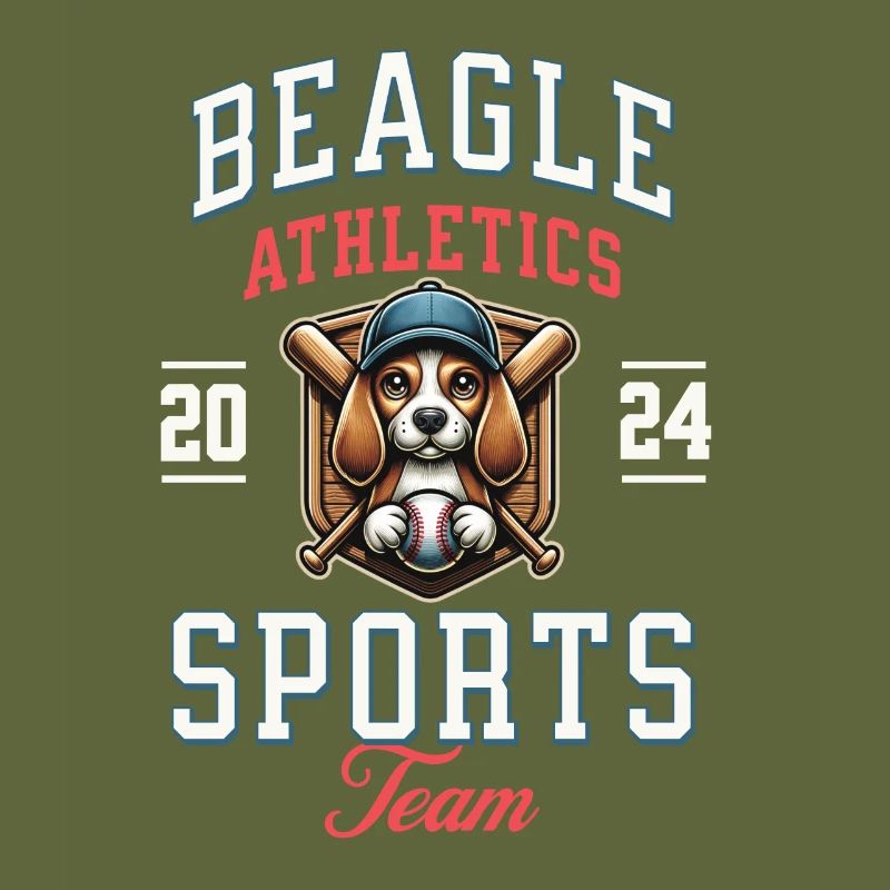 Baseball 2024 Beagle Sport - Einzigartiger Beagle