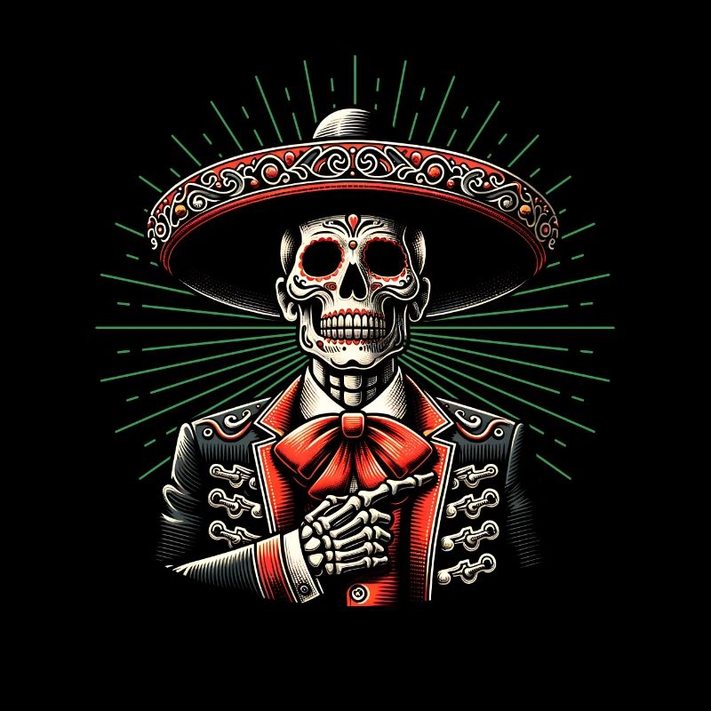 Dia de los Muertos Colorful