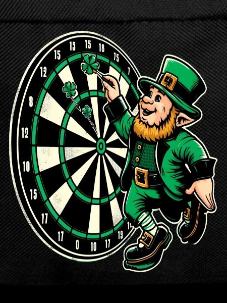 Darts Playing Leprechaun (Irish Leprechaun)