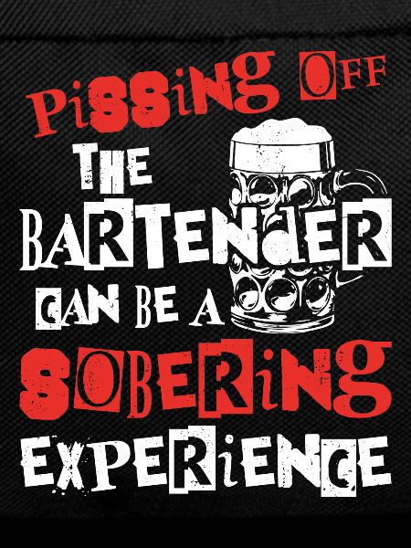 Bartender Mixologist Pissing Off