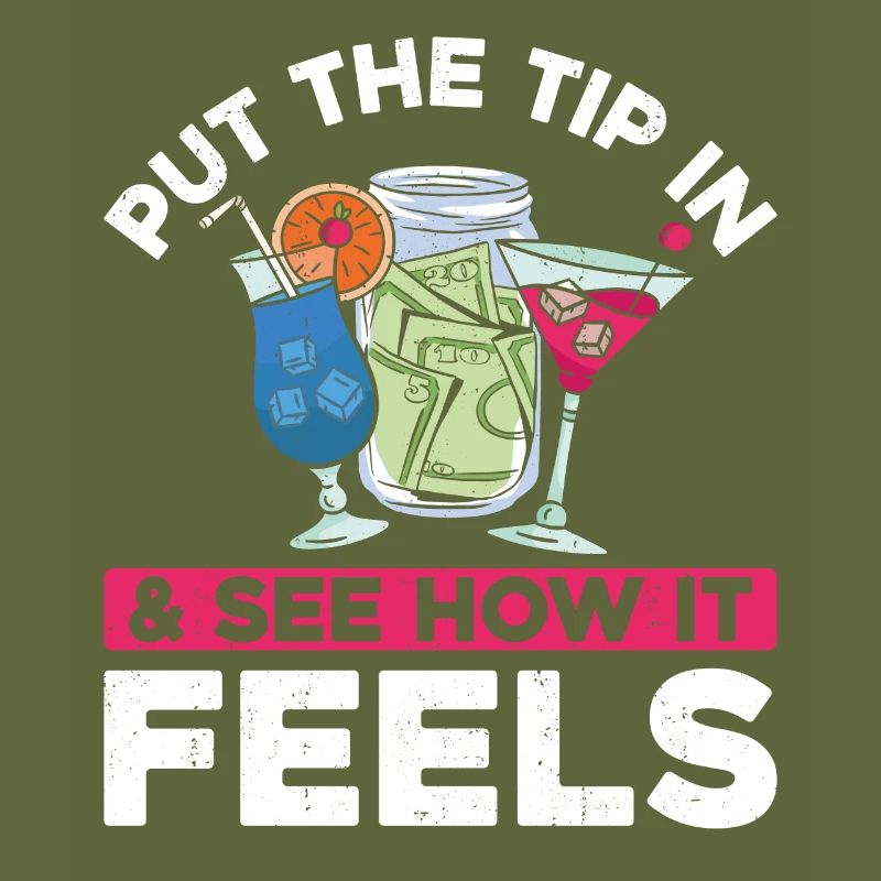 Bartender Mixologist Put The Tip