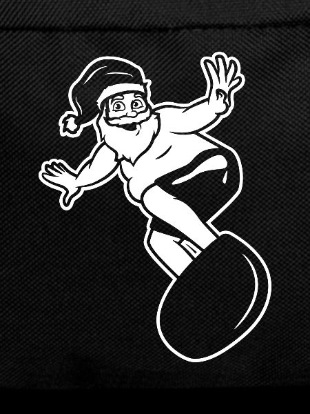 Surfer Santa Claus