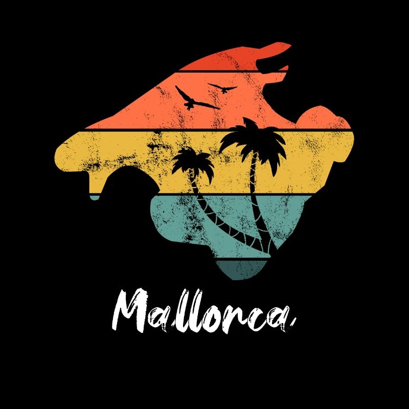 Vacances à Majorque Îles Baléares design vintage rétro