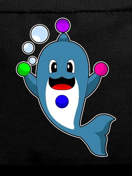 Dolphin juggler juggling