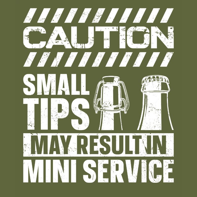 Bartender Mixologist Caution Small