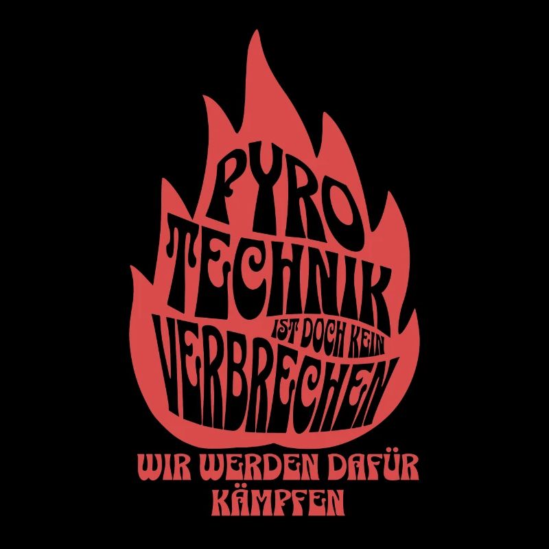 Pyrotechnik ist doch kein Verbrechen - Meme Spruch