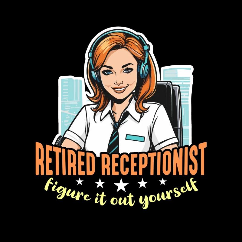 Réceptionniste à la retraite Découvrez-le Employé de bureau