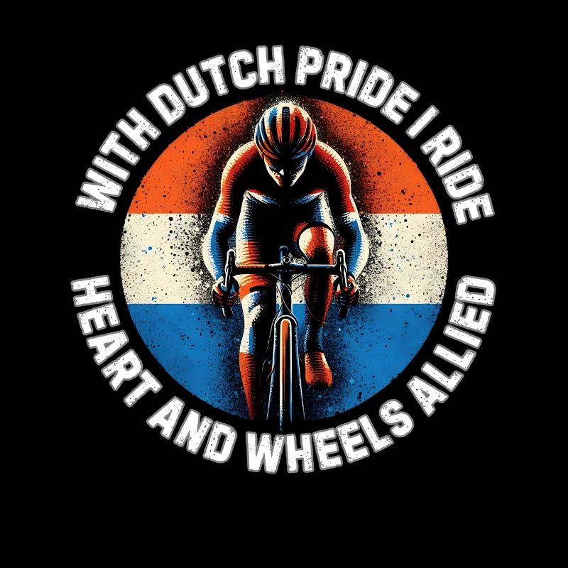 Dutch Pride Cycling avec slogan design maillot de cyclisme
