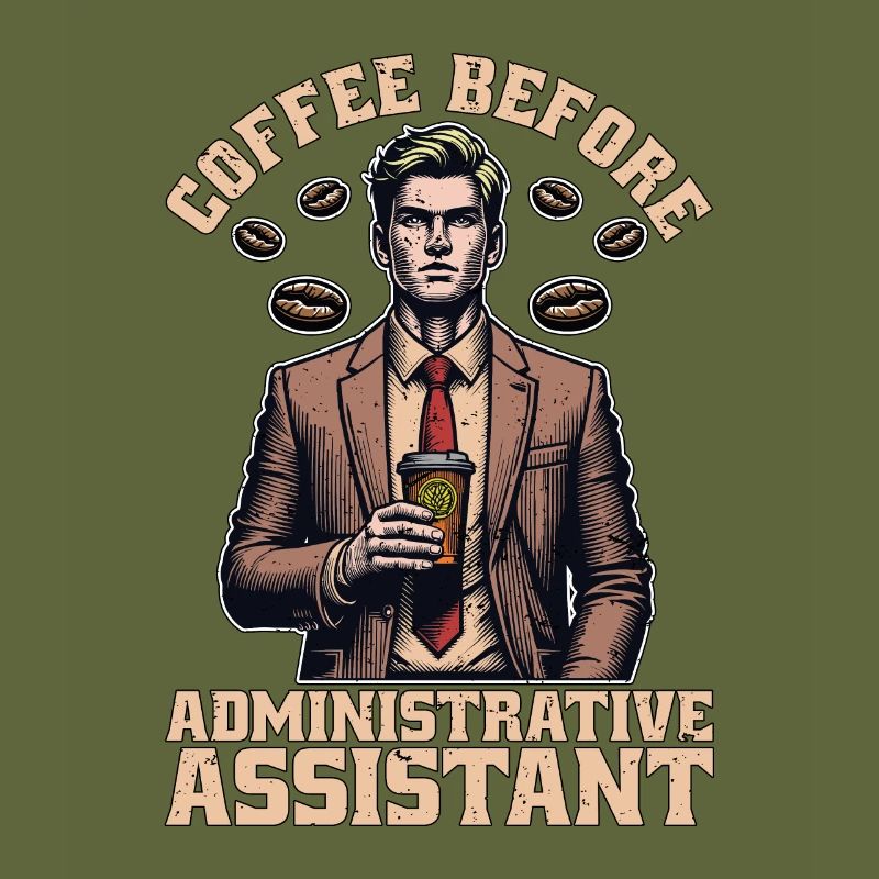 Admin Assistant Coffee Office Worker Coffee Lover