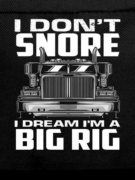 Truck driver snoring