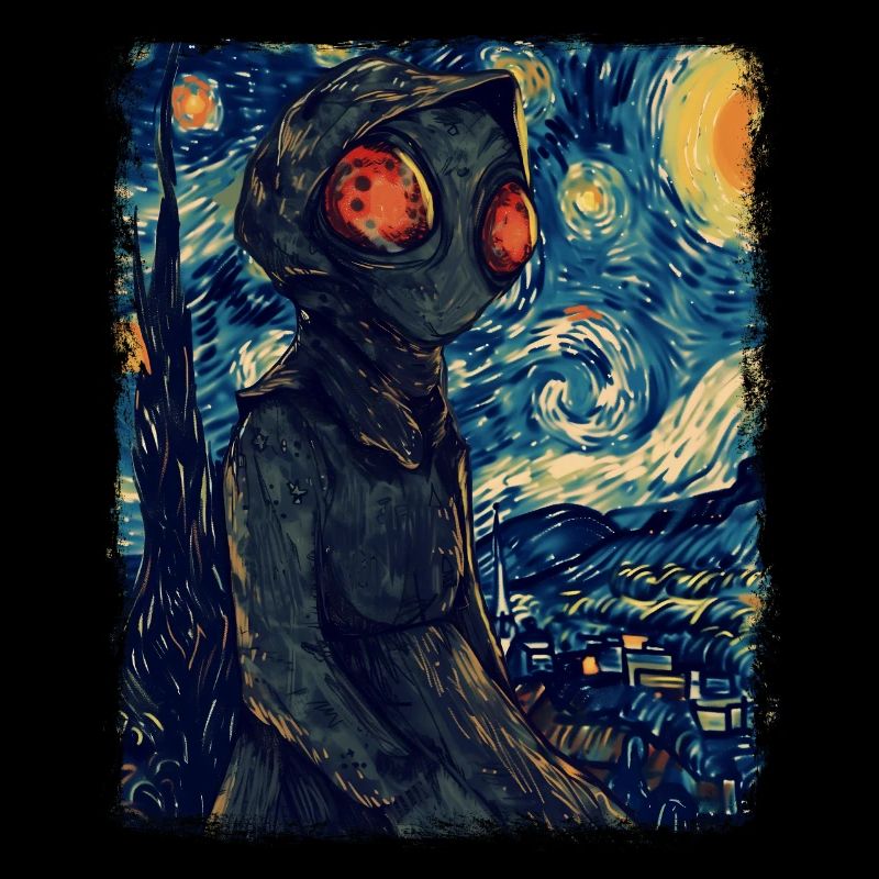 Flatwood's Monster Starry Night Painting