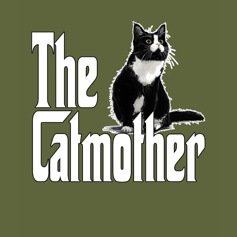 Katze Mutter La Catmother Chat Crazy Maman Maman