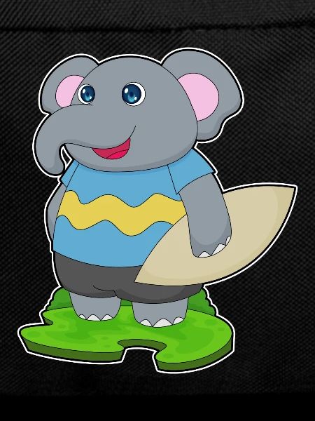 Elephant Surfing Surfboard Summer