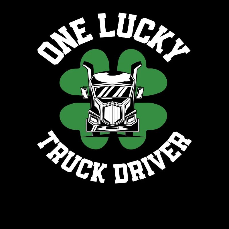 Chauffeur de camion de la Saint-Patrick Shamrock