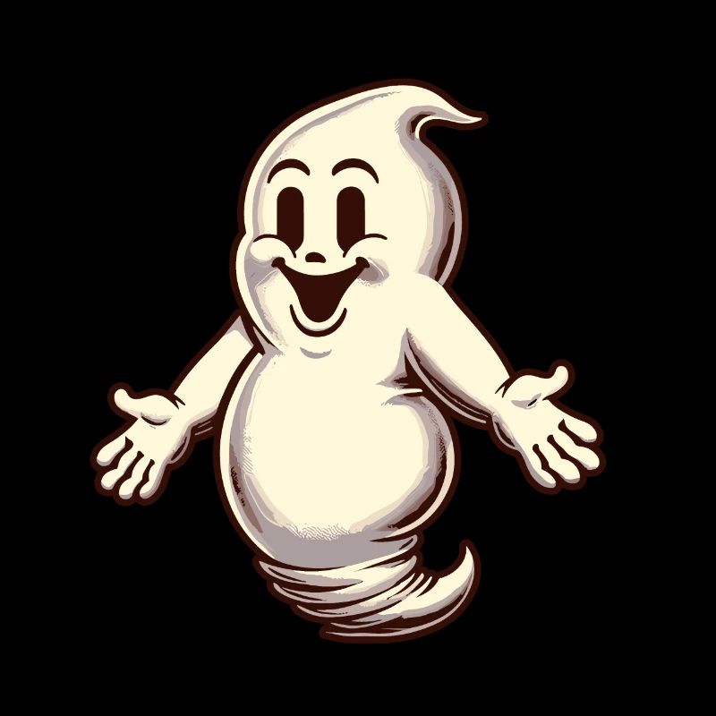 Funny Vintage Ghost Knows Nothing