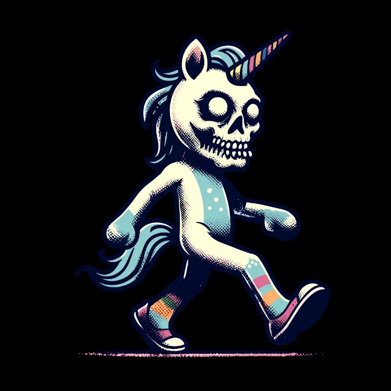 Zombie Licorne Mort-vivant Créature mystique