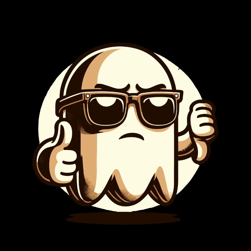 Cool Ghost Funny Halloween Party Design