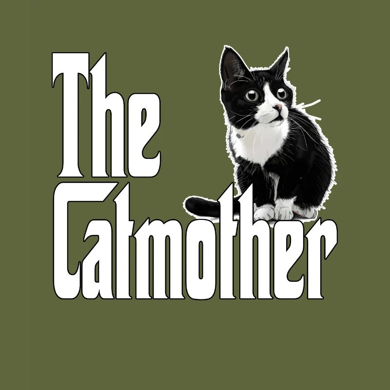Katze Mutter La Catmother Chat Crazy Maman Maman