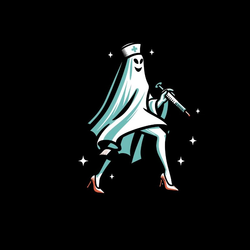 Funny Nurse Ghost Halloween Costume