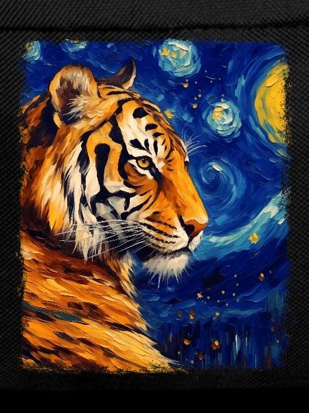 Bengal Cat Starry Night Painting