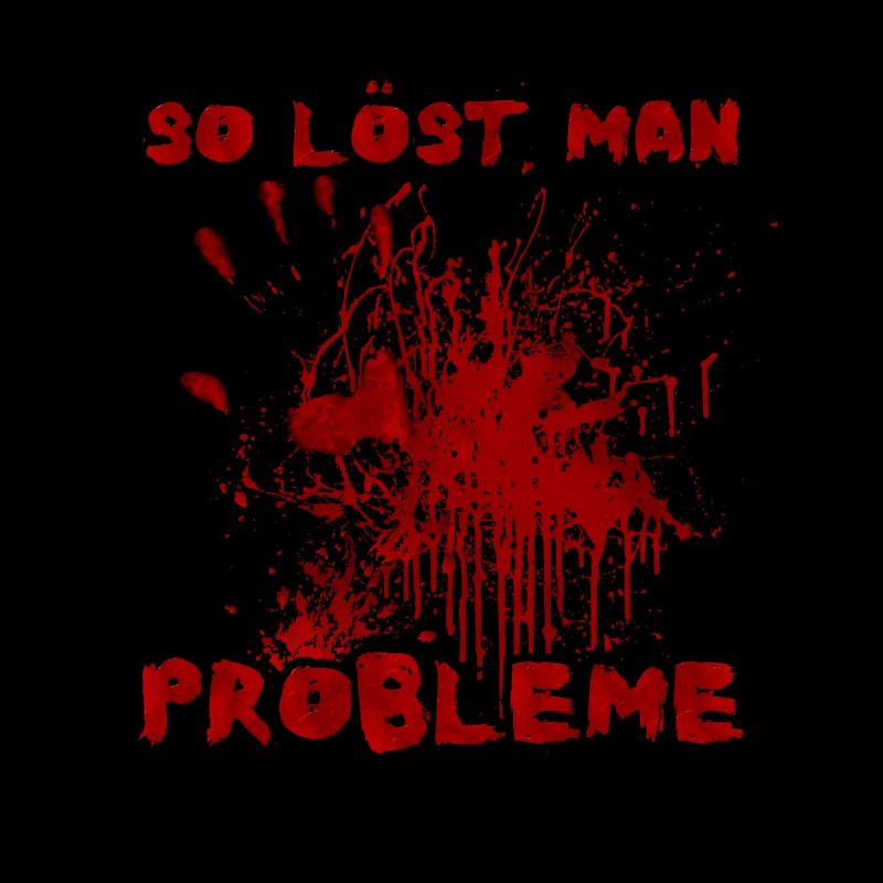 So löst man Probleme - Witziger Halloween Spruch