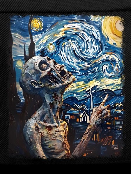 Zombie Starry Night Painting