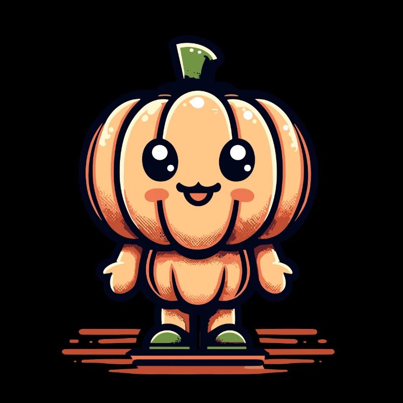 Kawaii Pumpkin Cute Halloween Pumpkin