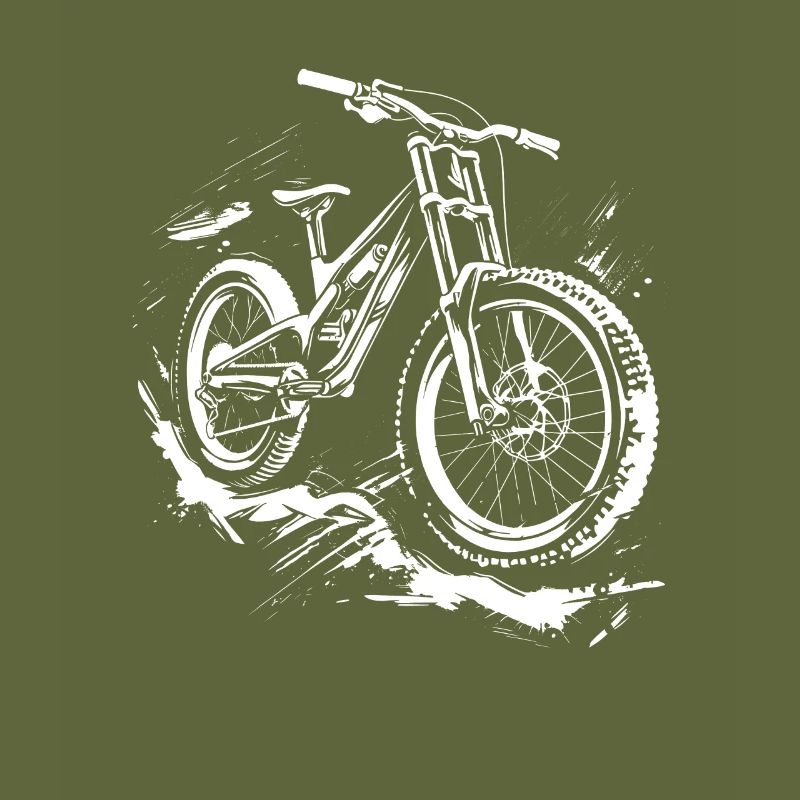 Mountain Biker Drawing