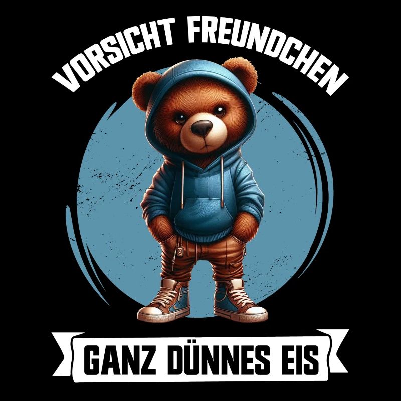 Ganz Dünnes Eis Freundchen Lustiger Teddy Bear