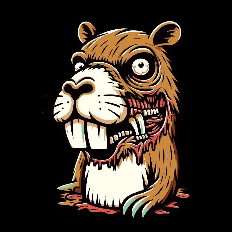 Zombie Capybara Capybara Lover Halloween