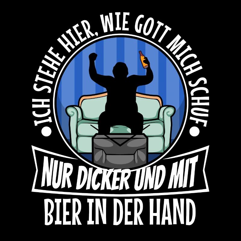 Ich stehe hier, wie Gott mich schuf. Nur dicker