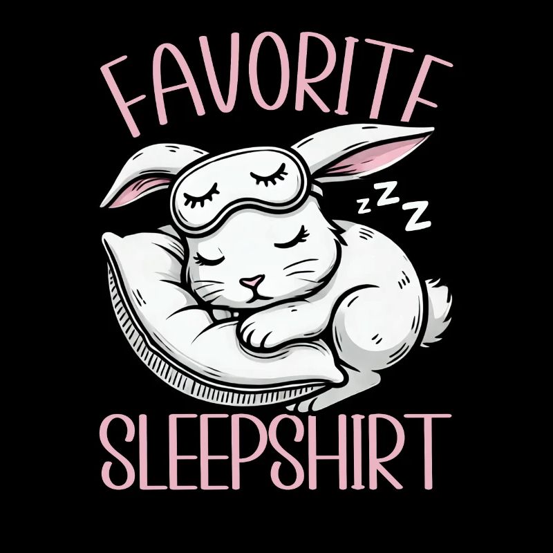 Official Sleeping Shirt Funny Rabbit Rabbit