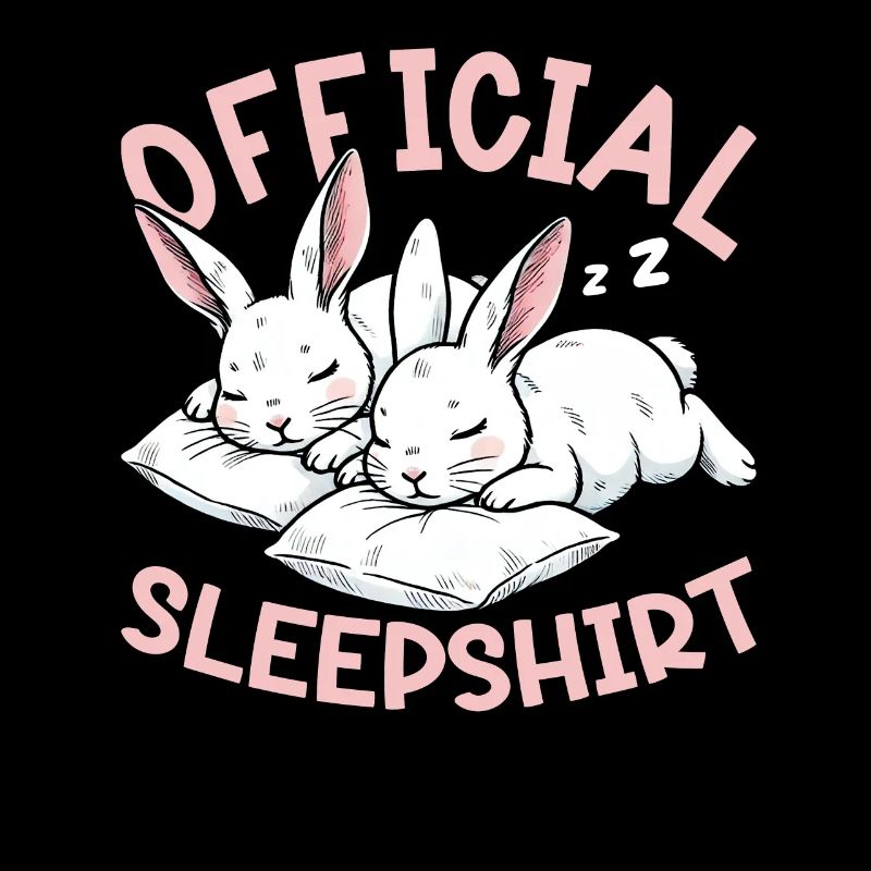 Official Sleeping Shirt Funny Rabbit Rabbit