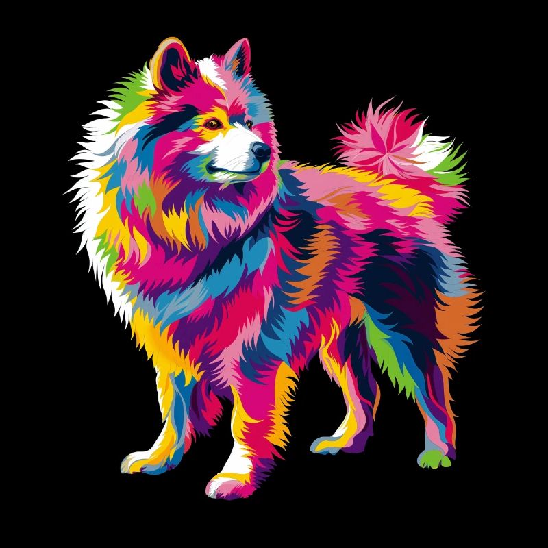 Chien Samoyède Popart