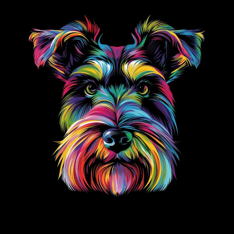 Schnauzer Dog Popart