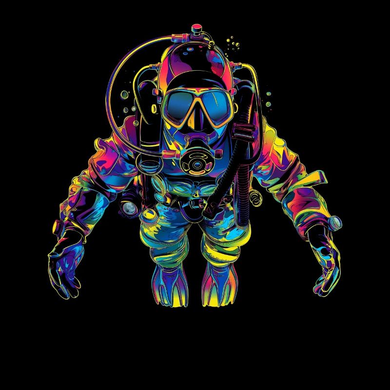 Plongée sous-marine Diver Popart