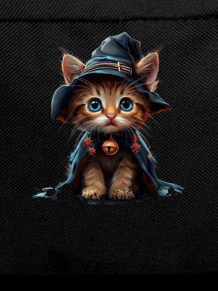 Cute Witch Kitten - Magical Halloween
