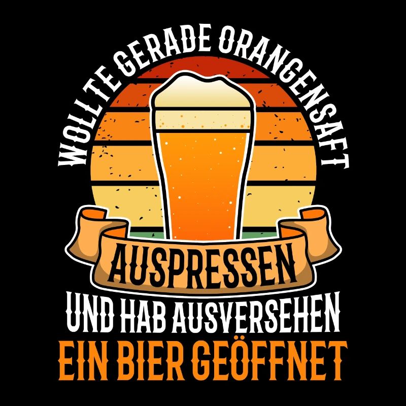 Squeezing orange juice accidentally opened beer