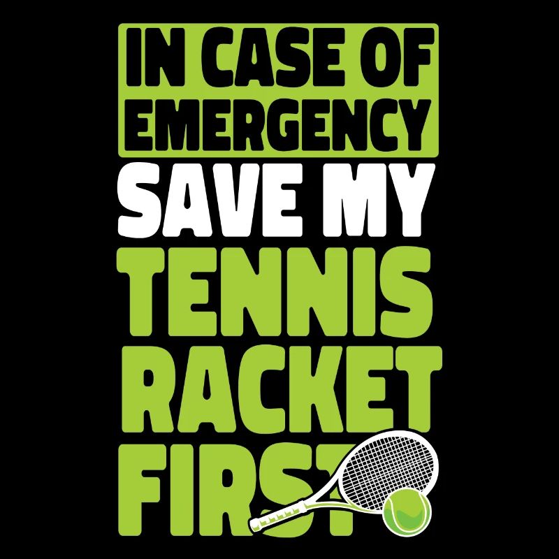Funny Tennis Player Racket In Case