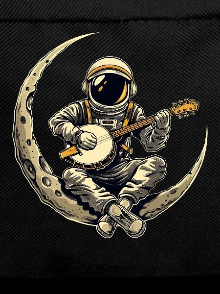 Astronaut Space Moon Bluegrass Banjo