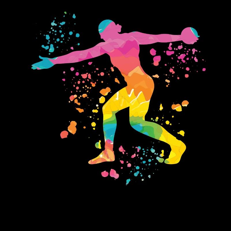 Diskuswerfer Colorsplash Diskuswurf