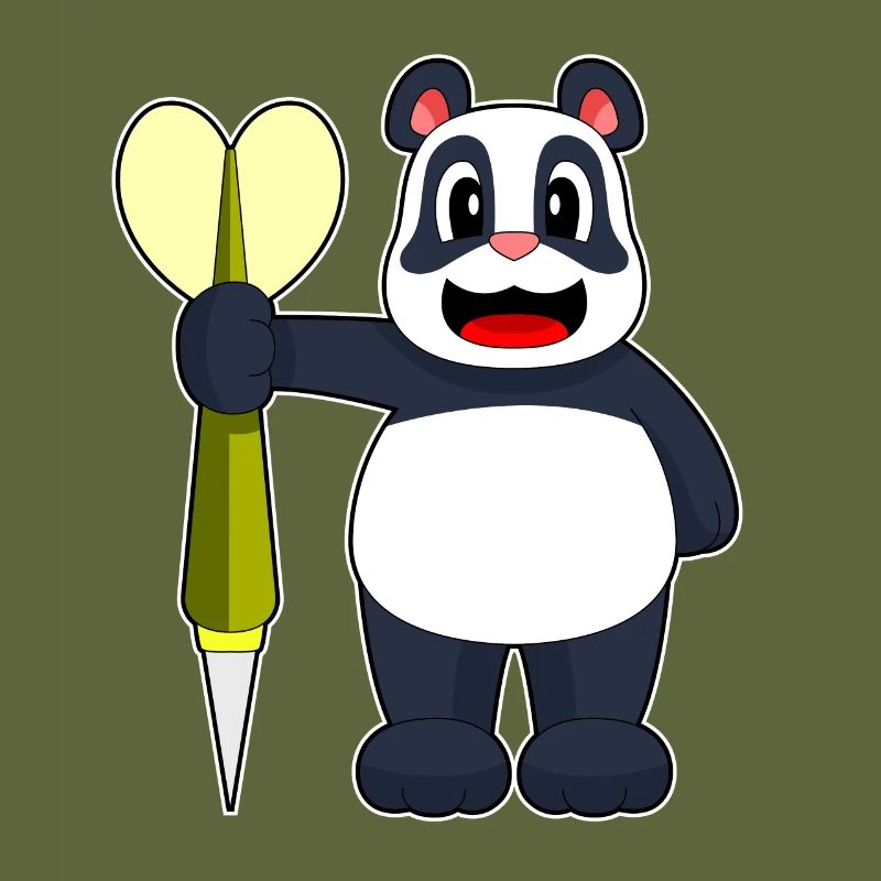 Panda Dart Dartpfeil