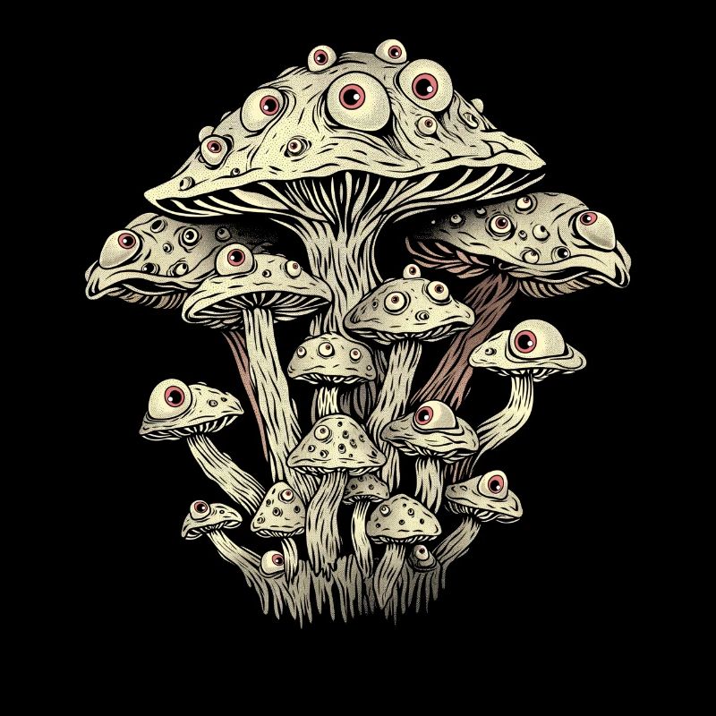 Weirdcore Ästhetik Pilz Augäpfel Strangecore Grung